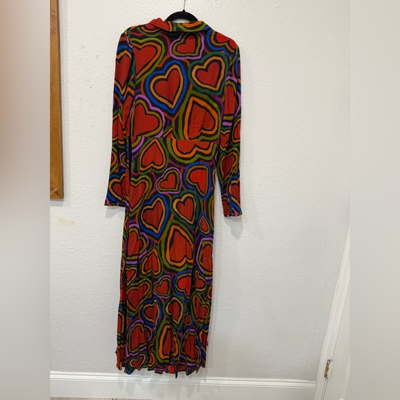 Farm Rio Rainbow Wild Hearts Maxi Dress - Picture 4 of 11